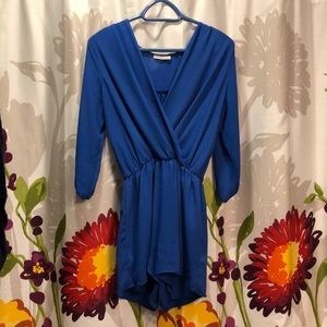 Dainty Hooligan Romper Blue